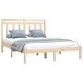 Cadre de lit Bois de pin massif 140x190 cm