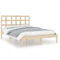 Cadre de lit Bois massif 140x190 cm
