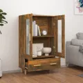 Buffet Chêne fumé 70x31x115 cm Bois d'ingénierie