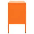 Meuble TV Orange 105x35x50 cm Acier