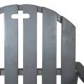 Chaises de jardin 2 pcs Gris Bois d'acacia solide
