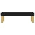 Banc Noir 100x30x30 cm Tissu