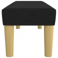 Banc Noir 100x30x30 cm Tissu