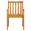 Chaises de jardin 2 pcs Bois d'acacia solide