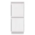Buffets 2 pcs Blanc 31,5x34x75 cm Bois massif de pin