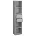 Bibliothèque Sonoma gris 36x30x171 cm Bois d'ingénierie
