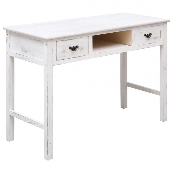 Table console Blanc antique 110 x 45 x 76 cm Bois