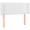 Tête de lit à LED Blanc 103x16x78/88 cm Similicuir