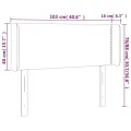 Tête de lit à LED Blanc 103x16x78/88 cm Similicuir