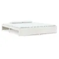 Cadre de lit Blanc Bois massif 180x200 cm Super King