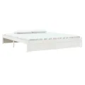 Cadre de lit Blanc Bois massif 180x200 cm Super King
