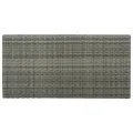Table de bar avec rangement Gris 120x60x110 cm Résine tressée