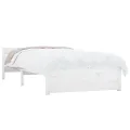 Cadre de lit Blanc Bois massif 90x200 cm