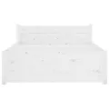 Cadre de lit Blanc Bois massif 90x200 cm
