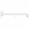 Cadre de lit Blanc Bois massif 90x200 cm