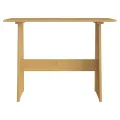 Table à manger avec banc Marron miel Bois de pin solide