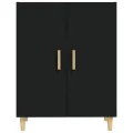 Buffet Noir 70x34x90 cm Bois d'ingénierie