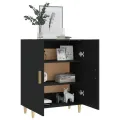 Buffet Noir 70x34x90 cm Bois d'ingénierie