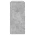Buffet avec lumières LED gris béton 80x35x75 cm