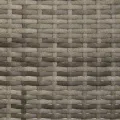 Banc de Jardin à 2 Places avec Coussins Gris Résine Tressée