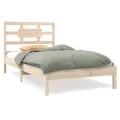 Cadre de lit bois massif 90x190 cm simple