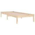 Cadre de lit bois massif 90x190 cm simple