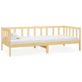 Lit de repos avec matelas 90x200 cm Bois de pin massif