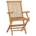 Chaises de jardin avec coussins bleu clair 8 pcs Teck massif