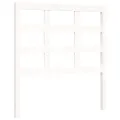 Cadre de lit avec tête de lit blanc 90x190 cm bois massif