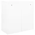 Armoire à portes coulissantes Blanc 90x40x90 cm Acier