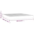 Matelas de lit à ressorts ensachés Bleu foncé 160x200x20 cm