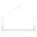 Cadre de lit d'enfant Blanc Bois de pin massif 70x140 cm