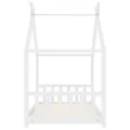 Cadre de lit d'enfant Blanc Bois de pin massif 70x140 cm