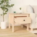 Tables d'appoint 2 pcs 50x50x49 cm Bois massif de pin