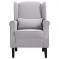 Fauteuil Gris clair Tissu
