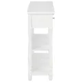 Table console Blanc 120x30x76 cm MDF