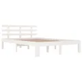Cadre de lit Blanc Bois massif 180x200 cm Super King