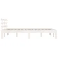Cadre de lit Blanc Bois massif 180x200 cm Super King