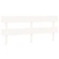 Tête de lit Blanc 204x3x81 cm Bois massif de pin