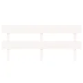 Tête de lit Blanc 204x3x81 cm Bois massif de pin