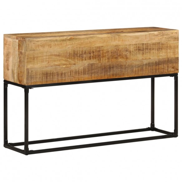 Table console 120x30x75 cm Bois de manguier brut