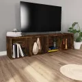 Bibliothèque/Meuble TV Chêne fumé 36x30x143cm Bois d'ingénierie
