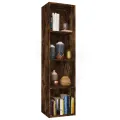 Bibliothèque/Meuble TV Chêne fumé 36x30x143cm Bois d'ingénierie