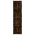 Bibliothèque/Meuble TV Chêne fumé 36x30x143cm Bois d'ingénierie