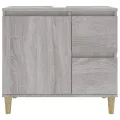 Armoire de bain sonoma gris 65x33x60 cm bois d'ingénierie