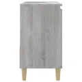 Armoire de bain sonoma gris 65x33x60 cm bois d'ingénierie