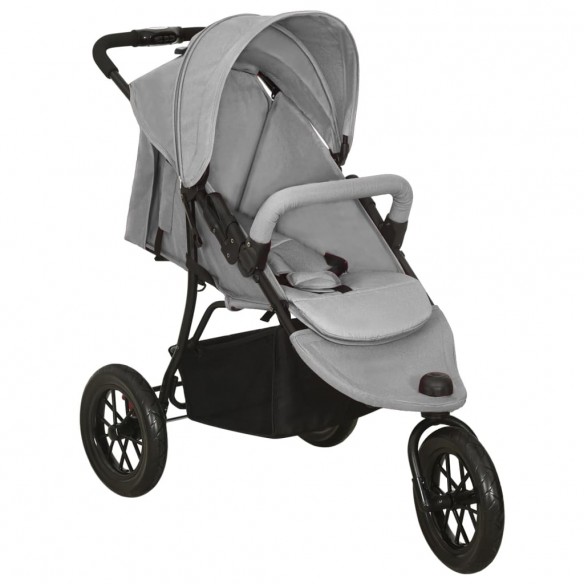 Poussette pour bébé Gris clair Acier