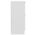 Buffets 2 pcs Blanc 30x30x70 cm Bois d'ingénierie