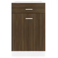 Armoire de plancher à tiroir Chêne marron 50x46x81,5 cm