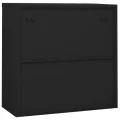 Armoire de bureau porte coulissante Anthracite 90x40x90cm Acier